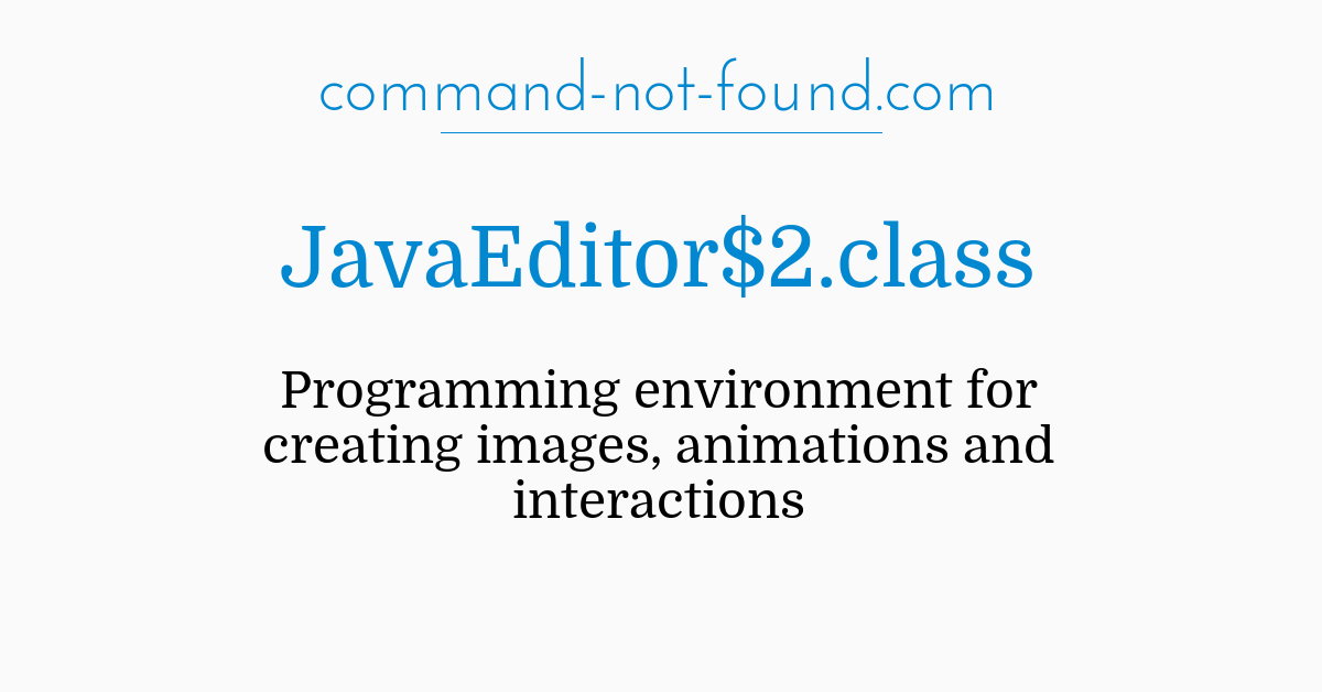 command-not-found.com – JavaEditor$2.class
