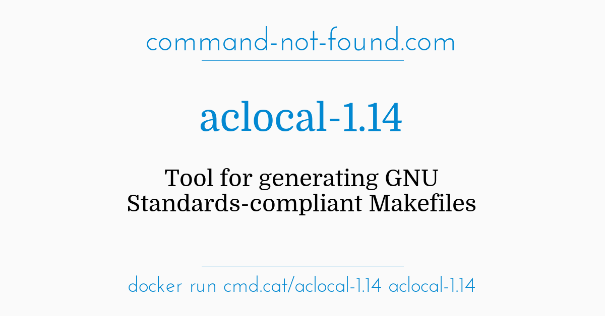 ubuntu 16 install aclocal-1.14