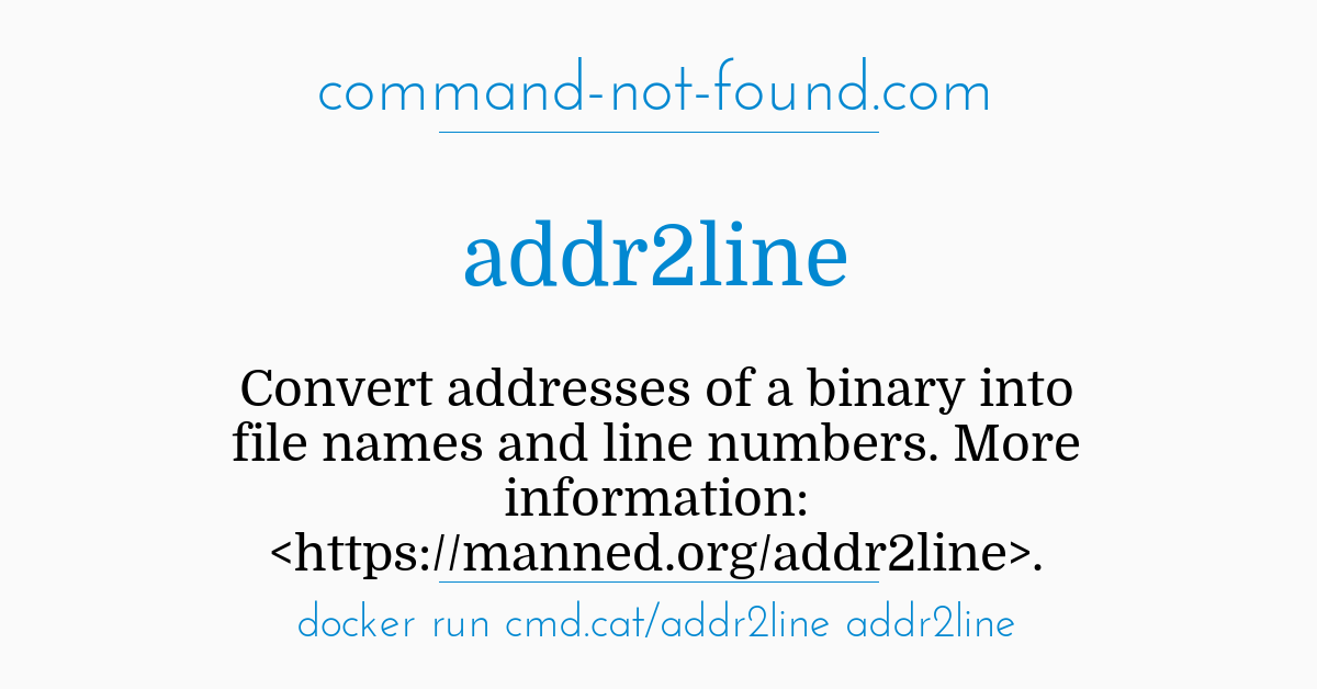arm-eabi-addr2line command not found