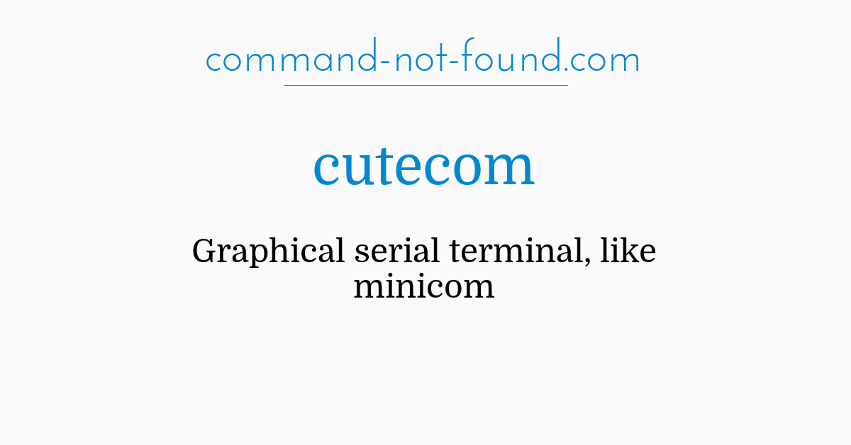 minicom commands