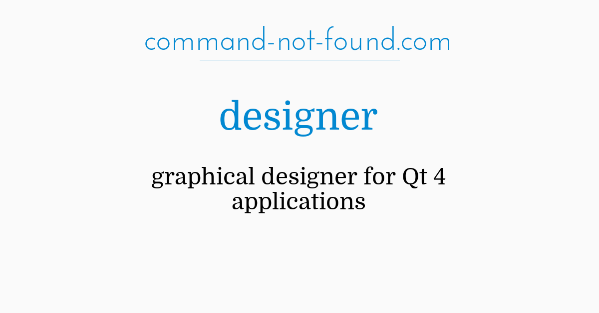 command-not-found.com – designer