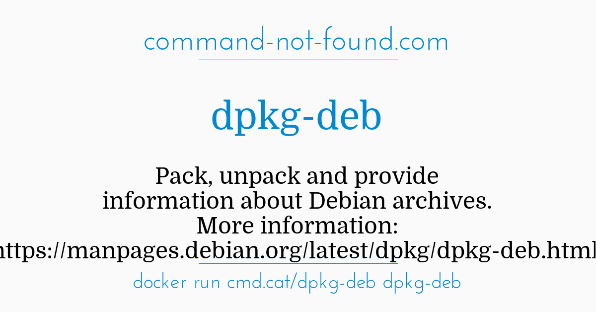 deb install dpkg