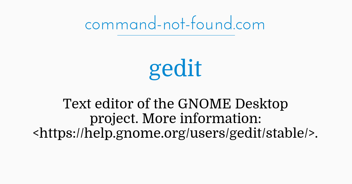 how to use gedit command in linux