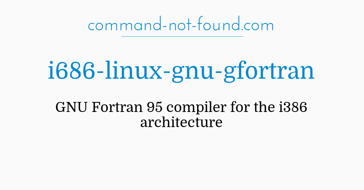 install gfortran on linux