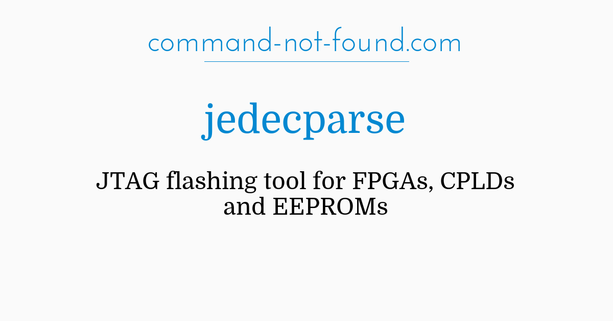 command-not-found.com – jedecparse