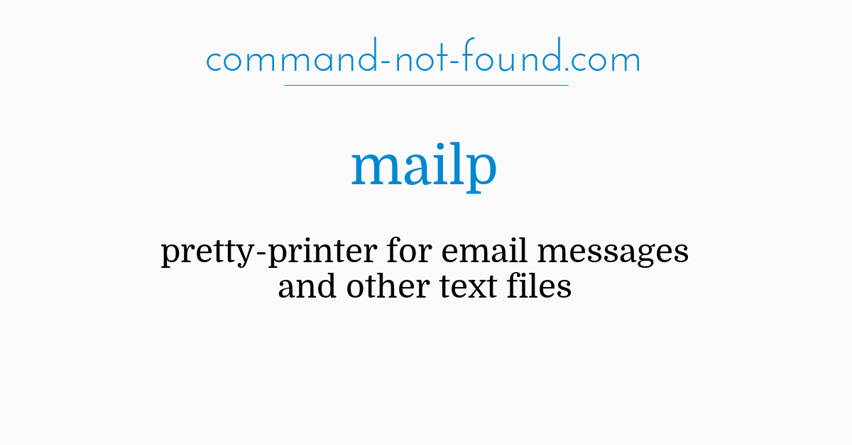 command-not-found.com – mailp