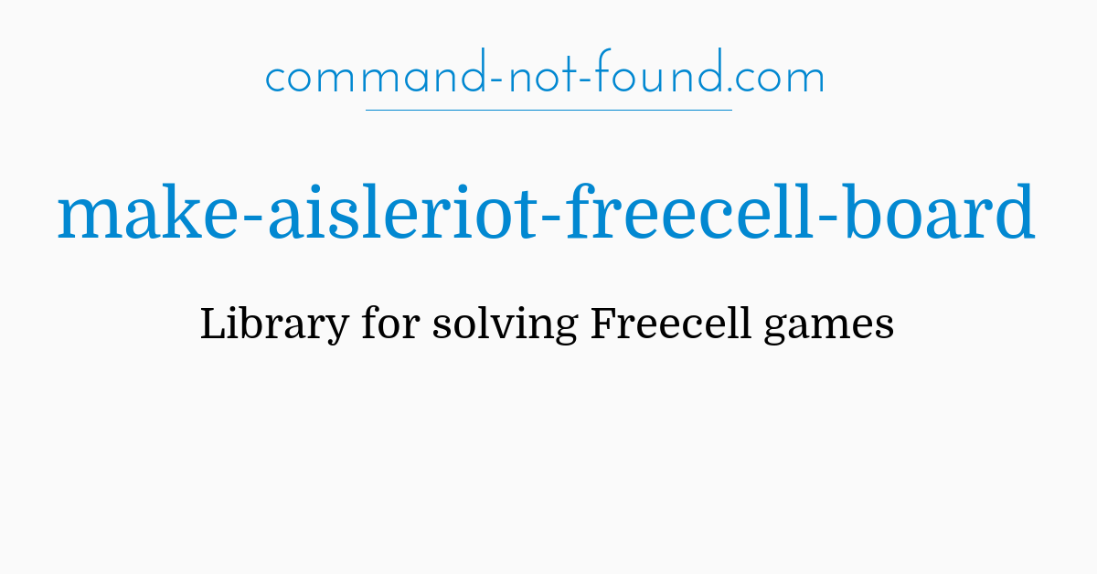 Install Tiki Freecell on Linux