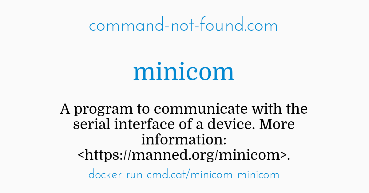 minicom ubuntu