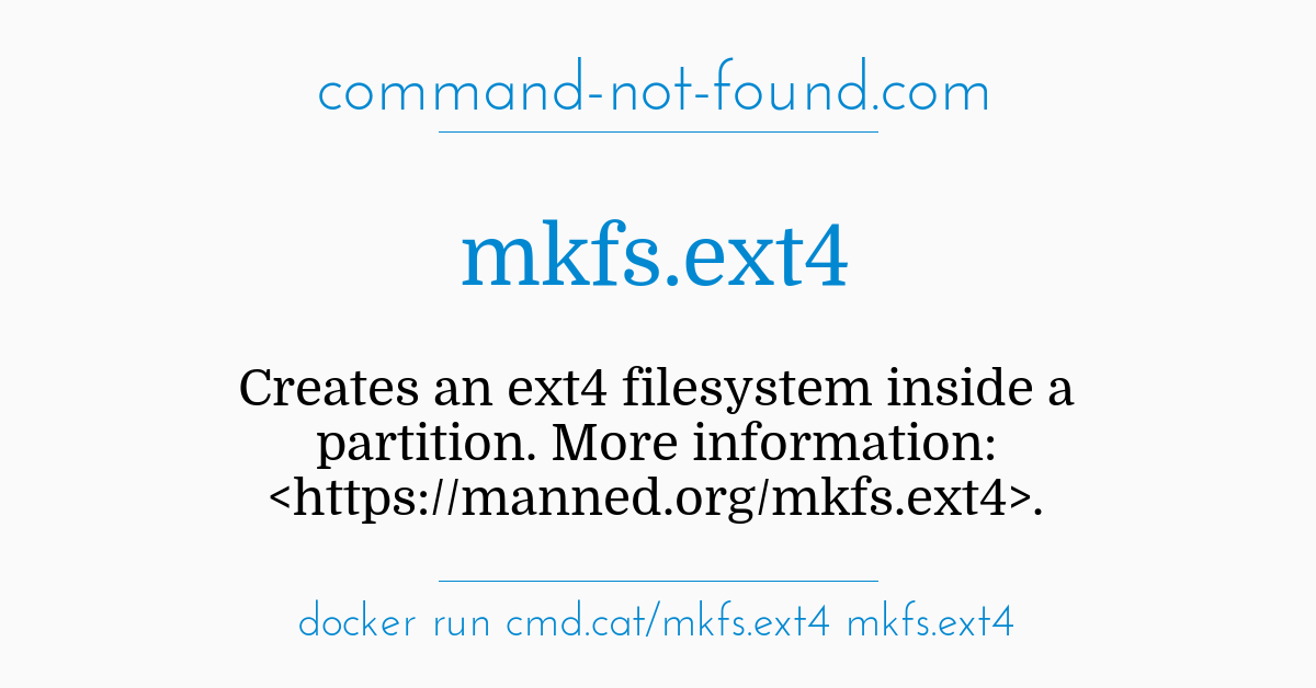 Mkfs ntfs команда не найдена