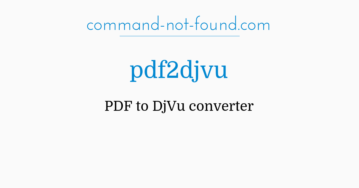 converting djvu to pdf