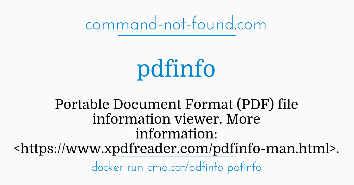 poppler pdf info