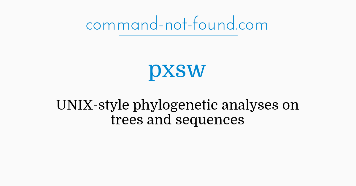 command-not-found.com – pxsw