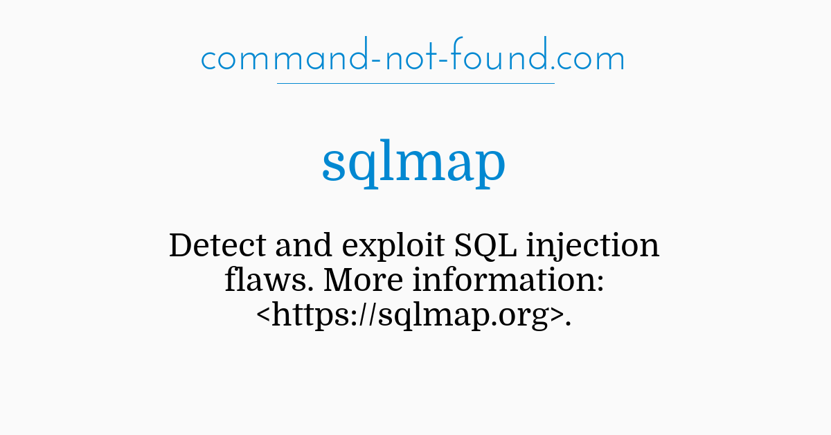 sqlmap install ubuntu sqlmap install ubuntu
