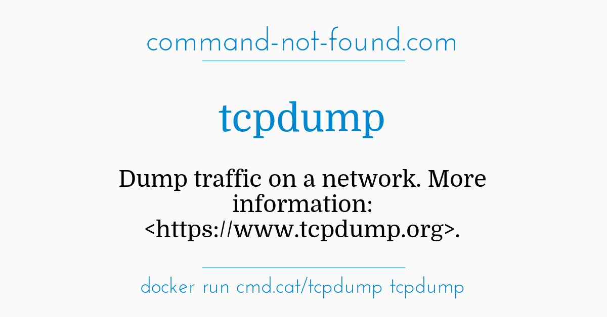 install tcpdump linux