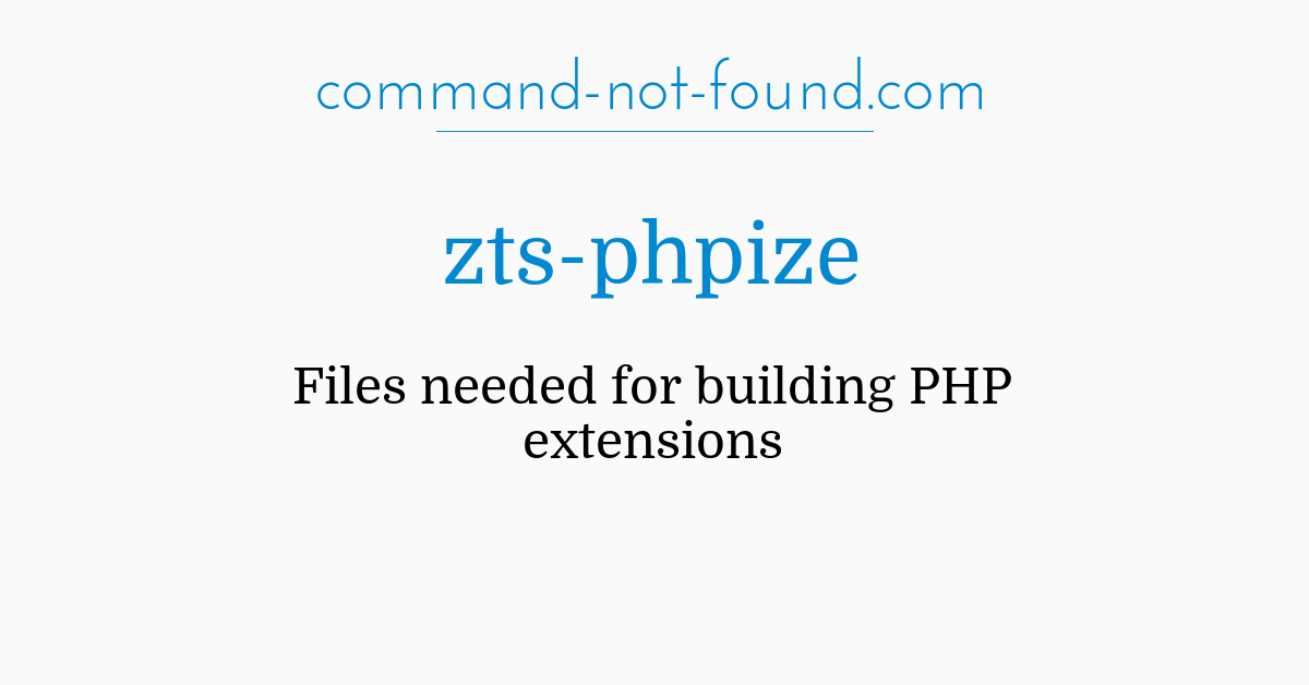 phpize-kommandot inte för hittat yum